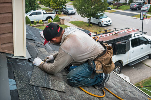 Professional Roofing technician working in Goshen, NY